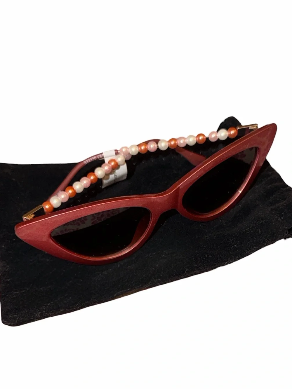 NWT Anthropologie Rose Chain Arm Cat eye sunglasses